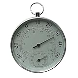Innenraumthermometer Aluminiumgehäuse Außenwetter Feuchtigkeitsmessung Für Badezimmer Küchenschränke Gartenthermometer