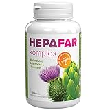Hepafar Komplex - Mariendistel, Artischocke und Löwenzahn Komplex - 80% Silymarin mit Vitamin E - 120 Hochdosierte Kapseln von Sensilab