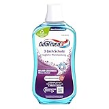 Odol-med3 Mundspülung, 3-Fach Schutz, alkoholfreie Mundspülung, stärkt den Zahnschmelz und erfrischt den Atmen, 500 ml