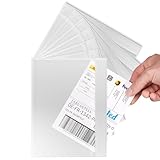 RAGO® Lieferscheintaschen selbstklebend 50 Stück DIN C5 für A5 I Transparente Versandtaschen für Lieferscheine und Rechnungen I Dokumenttaschen mit Haftkleber I Begleitpapiertaschen – 50 Stück
