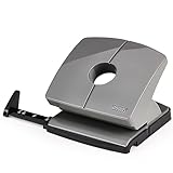 NOVUS Locher B220 Color ID 2.0 (20 Blatt Lochleistung, fest einrastende Anschlagschiene, Funktionsteile aus Metall) smart grey