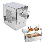 Fabater Rotisserie-Motor, 45 W Universal-Ersatz-Rotisserie-Spießmotor, Elektrischer Bräter-Grillmotor mit Wasserdichtem EIN-/Aus-Schalter, Hält Bis zu 200–250 Kg, 2–3 U/min (EU-Stecker)