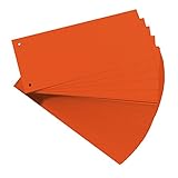 Herlitz 10843647 Trennstreifen, 100-er Packung, Orange