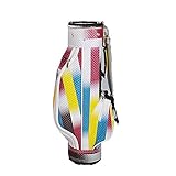 Yamyannie Golftasche Regenbogen-Streifen Golf Bag Gradient Golf Ständer Taschen for Kinder Boy Golf Travel Case Tragebags (Color : Boy, Size : L)
