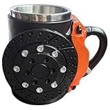 Lustige Tassen, Pad-Design, coole Tasse, ergonomischer Becher mit Griff, für Kinder, Vatertag, Freunde, Weihnachten, Tasse, Arbeitstasse, Jungs, Reisen, Thermobecher, V8, Schreibtisch, Auto, Erbe