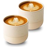 Maxito Espressotassen aus Steingut braun mit 100 ml im 2er Set für Kaffeeliebhaber - Espresso & Kaffeetassen - Geschenke für Männer