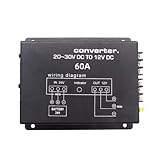 Commercial LKW Netzteilversorgungsadapter Spannungs Schritt Nach Unten 720W-1200W 24 V Bis 12 V Mit Intelligentem Fan Auto Wechselrichter Mit Lüfter