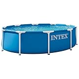 INTEX 28200EP 3 m x 76 cm Metallrahmen oberirdischer Swimmingpool, nur Pool (Pumpe Nicht im Lieferumfang enthalten)