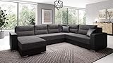 Generisch Sofa Couch Garnitur Sofagarnitur Captain U mit Schlaffunktion Wohnlandschaft