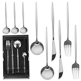Cabilock 1 Set Westliches Essensbesteck Edelstahl Geschirr Edelstahl Papier Silber Haushaltsbesteck Set Steak Löffel Set