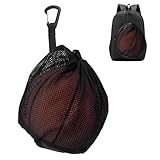 Colexy Ballnetz - Tragbare Sportnetztasche mit Zugkordel, Mehrzweck-Nylonmesh-Aufbewahrungstasche für Fußball, Basketball, Volleyball, Rugby, Wiederverwendbarer Ballträger für Training & Spiele