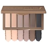 SUSIKEKI Lidschatten Palette 6 Farben mit Spiegel - Eyeshadow Palette Matt Hohe Farbwiedergabe - Mini Make Up Palette Tragbarkeit, Wasserdicht, Langlebig