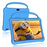 NEWISION 25,4 cm (10 Zoll) Kinder-Tablet, Android 13 Tabletas für Kinder, 64 GB, großes HD-IPS-Display, iWawa vorinstalliert, Kinderkontrolle, Lernspiele, Kleinkind-Tablets mit Hülle, WLAN, Bluetooth