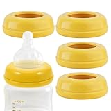 Halsbandringe Für Babyflaschen, 5 Stück Ersatzzubehör Für Die Brustwarzenmitte, Universelle Auslaufsichere Ringe In Lebensmittelqualität, Schraubverschluss Für Glasflaschen, Teile Für Die Säugl