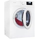 Exquisit Wäschetrockner 7kg, Trockner, Startzeitvorwahl, Knitterschutz, Ablufttrockner, 15 Programme, Kindersicherung, Energieklasse G, TAE70-70 weiss