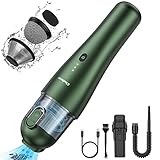 Chuboor Handstaubsauger Akku, Handstaubsauger 7000Pa Mini Staubsauger mit 3x2000mAh Akku Handstaubsauger und Dreifachfilter Laufzeit 25 Min Aufladbar, für Zuhause/Büro/Auto/Tierhaare
