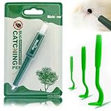 FePen Zeckenschlinge 4-Teiliges Set, Zeckenschlinge für Hunde, Zeckenschleuder, Zeckenschlinge Mensch, Zeckenschlinge Nymphia, Effektiver Zeckenentferner, Zeckenzange Kommt mit 3 Zeckenclips