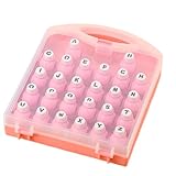 Papierstanzer Kinder Set - Alphabet-Papierstanzer-Set, Locher Motivstanzer zum Basteln | Alphabetförmiges Papierstanzbrett, Sortiment Buchstabenstanzer, Edelstahl-Briefstanzbrett für Kinder Erwachsene