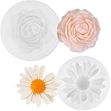 pekifaves 2 Stück Kerzen Silikonformen, Daisy Silicone Kerzenform 3D Pfingstrosen-Kerzenform, Silikonformen Gießformen Kerzen Blumen, DIY Herstellung