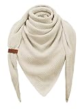 Svanco Schal Damen Dreiecksschal Winter Musselin Halstuch Loop Strickschal Dreieckstuch Leicht Dünn Winterschal Kuschelig Damenschal Wollschal, Einfarbig 200 * 80 cm
