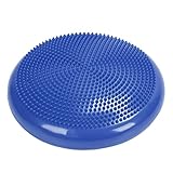 Fockety Yoga-Balance-Kissen, Rundes Stabilitäts-Scheibenbrett für Gleichgewichtsübungen, Knöchelrehabilitation, Aufgeblasenes Stabilitätskissen für das Training von Sportlern (BLUE)