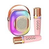 Kinder-Karaoke-Maschine, Kleine Karaoke-Maschine für Kinder - Kleine kabellose Kinder-Karaoke-Maschine | Lustiger Singmaschine-Haushalts-Karaoke-Lautsprecher mit schwerem Bass für Klassenzimmer und Sc