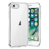 gueche Hülle für iPhone 6s und iPhone 6, Durchsichtig Schutzhülle mit Weiche Silikon Handyhülle, Transparent Bumper Case Cover, mit dem Handyhalterung Auto kompatibel, Handyhalterung Fahrrad