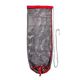 Njdkadey Angeltasche Faltbare Fischsammeltasche Fischnetz Kordelzug Angelhalter Tauchen Fischnetz Tasche Fangnetz