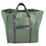 KONTONTY Wasserdichter Gartenabfallsack Mit Großem Fassungsvermögen Wiederverwendbarer Laubsack Für Hof Rasen Und Garten Robuster Outdoor Müllsack 53 Cm