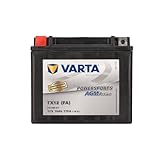 VARTA Motorradbatterie 10 Ah / 170 A Powersports Active AGM - Lange Lebensdauer, vorgeladen, wartungsfrei, geeignet für Motorräder, Motorroller, Quads, Jetskis und Schneemobile, schwarz