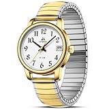 LN LENQIN Damen Uhren Damen Uhr Edelstahl Wasserdicht Uhren für Frauen Analog Quarz Armbanduhr Expansion Band