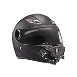 Lupholue Motorradhelm Chin Swivel 3-Wege-Drehlager Rotationsmontage-Kit Compatible with GoPro Hero 10 Black 9, 8, 7, (2018), 6 5 4 3, Schwarz, Session, Xiaomi Yi, SJCAM und Anderen Action-Kameras