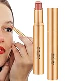 Schimmer Lidschattenstock-wasserdichtes 3-Farben-Creme-Lidschatten, lang anhaltendes Glitzer-Augen-Make-up | Gradient Brown Lidschatten für Frauen und Männer, glatte Mischung von Augenstab für Zuhause