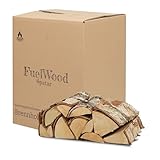 Ofengetrocknetes Birken-Brennholz 25 Liter - Scheitlänge ca. 25 cm - Holzfeuchte unter 15% - Perfekt für Ofen, Kamin, Grill, Feuerschalen, Lagerfeuer, Barbecue - Kaminholz, Feuerholz, Grillholz
