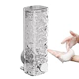 Seifenspender Wall Mounted - Shower Gel Dispenser | No Drill Shampoo Dispenser for Shower | 450ml Pressed Wall Mount Soap Dispenser Bottle | Showers Shampoo Dispensêr for Soaps, Body Wash