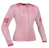 Damen Motorradjacke, Atmungsaktives Motorradhemd Abnehmbaren Panzerpolstern, Motorrad Kleidung Schutzjacken Schutzausrüstung Mit Reißverschluss A,XL