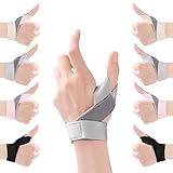 Pluvyze 8 Pcs Daumenbandage für Links Rechts, Atmungsaktive Daumensattelgelenk Bandage, Beschwerden Lindern, Daumenschiene Rechts für Handgelenk Sport Sehnenscheidenentzündung