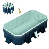 Aufblasbarer Pool, faltbar, Installationsplanschbecken, dicker und verschleißfester Badepool, großer Außenpool zu Hause, aufblasbarer Pool mit einfacher Installation, aufblasbarer Pool