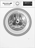 BOSCH WAN28K23 Waschmaschine Serie 4, Frontlader mit 8kg Fassungsvermögen, 1400 UpM, EcoSilence Drive: leises und sparsames Waschen, Hygiene Plus, Speed Perfect, Weiß, 60cm, Amazon Exclusive Edition