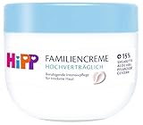 HiPP hochverträglich Familiencreme, mit Sheabutter, Aloe Vera und pflanzlichen Glycerin für trockene Haut, parfumfrei & hypoallergen, bei Neigung zu Neurodermitis, 300 ml