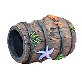 ARIOU Aquarium-Dekoration, gebrochenes Fass-Aquarium, Versteckhöhle, Aquarium-Dekoration, Aquarium-Dekoration, Versteck