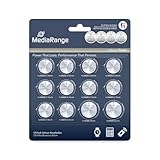 MediaRange Lithium Knopfzellen-Set, Sortiert, CR2016|CR2025|CR2032|CR2450, 12er Pack