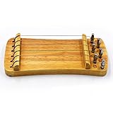 Tzong Fingertrainer, 6 Saiten, Holz, tragbar, chinesische Zither-Harfe, Koto