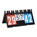 KFGISD, Anzeigetafel Score Card Faltbare Tabletop Anzeigetafel for Tennis Baseball Billard,Anzeigetafel(Style a)