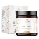 bedrop Bienengiftsalbe hochdosiert (kühlend & wärmend) - Bee Cream Bienengiftcreme mit Bienenwachs und 8 Kräuterextrakten, wie Aloe Vera, Ringelblume, Eukalyptus und Rosskastanie 100g