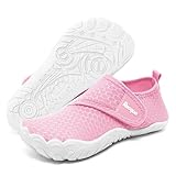 Racqua Kinder MäDchen Wasserschuhe Schwimmen Strand Aqua Schuhe Kinder Meer Surfen Bootfahren Schnell Trockenen Pool Leichte Slipfree Nasse Schuhe FüR Kinder MäDchen Jungen Rosa 36