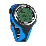 Mares Smart Apnea, Apnoe-Tauchcomputer für Erwachsene, Unisex, Schwarz/Blau