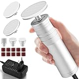 Elektrischer Hornhautentferner Einstellbare Geschwindigkeit Professionelle Hornhautentferner Elektrisch mit Nano Glas für Tote Harte Haut, 2 in 1 zur Fuß- und Handpflege