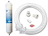UN-1/AS5K. Wasserfilter Kühlschrankfilter für Samsung, Bosch, LG Side by Side. Externer Filter für Kühlschrank und Anschluss Set komplett