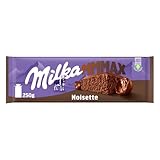 Milka MMMAX Noisette – Alpenmilch- Schokolade mit zart-cremiger Haselnussfüllung – 250g